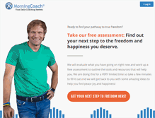 Tablet Screenshot of morningcoach.com